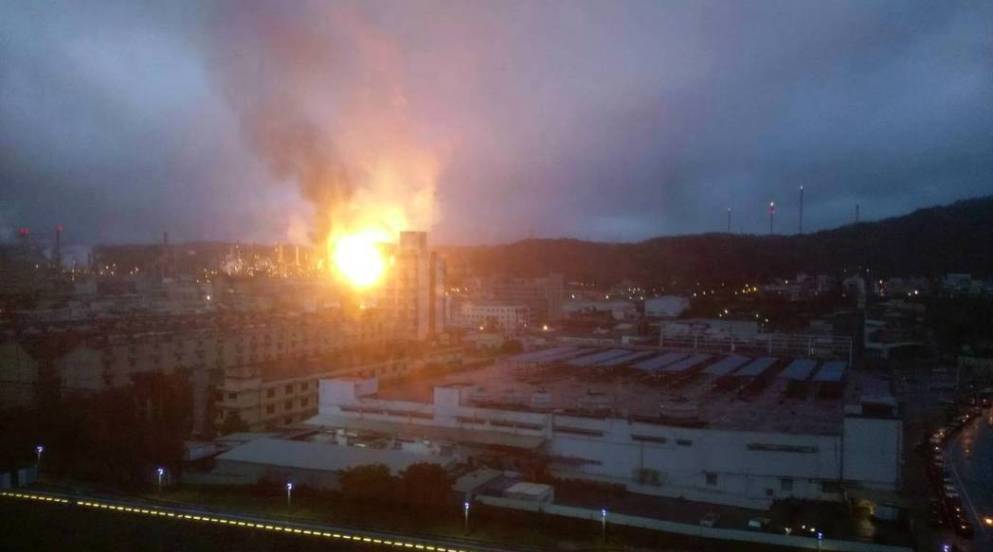 Taiwan - Explosion and Fire at CPC Oil Refinery