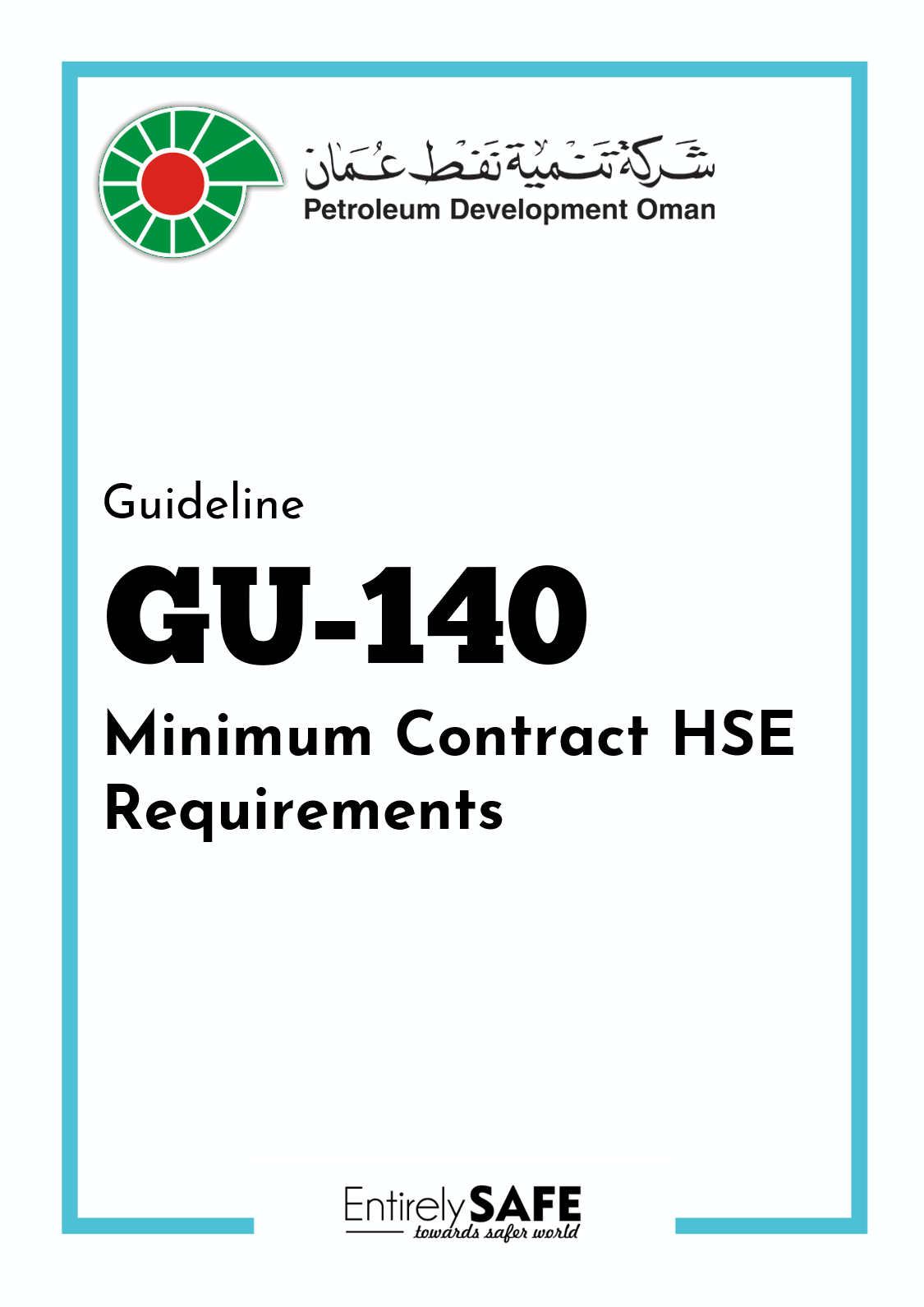 GU-140-HSE-Specification-for-Minimum-Contract-HSE-requirements-PDO