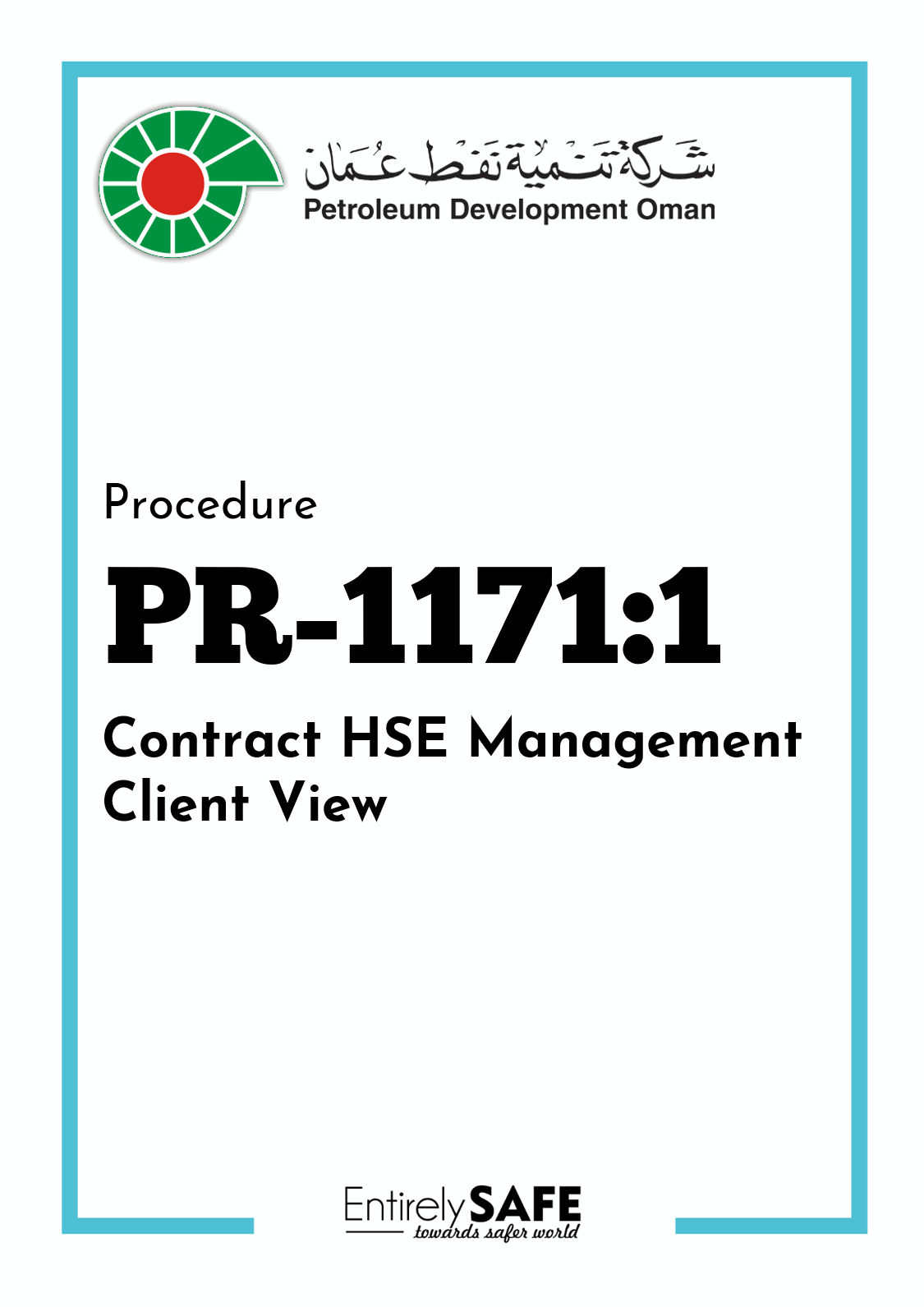 206-Contract-HSE-Management-(PR-1171)-Part-1-PDO-FREE-Download-PDF