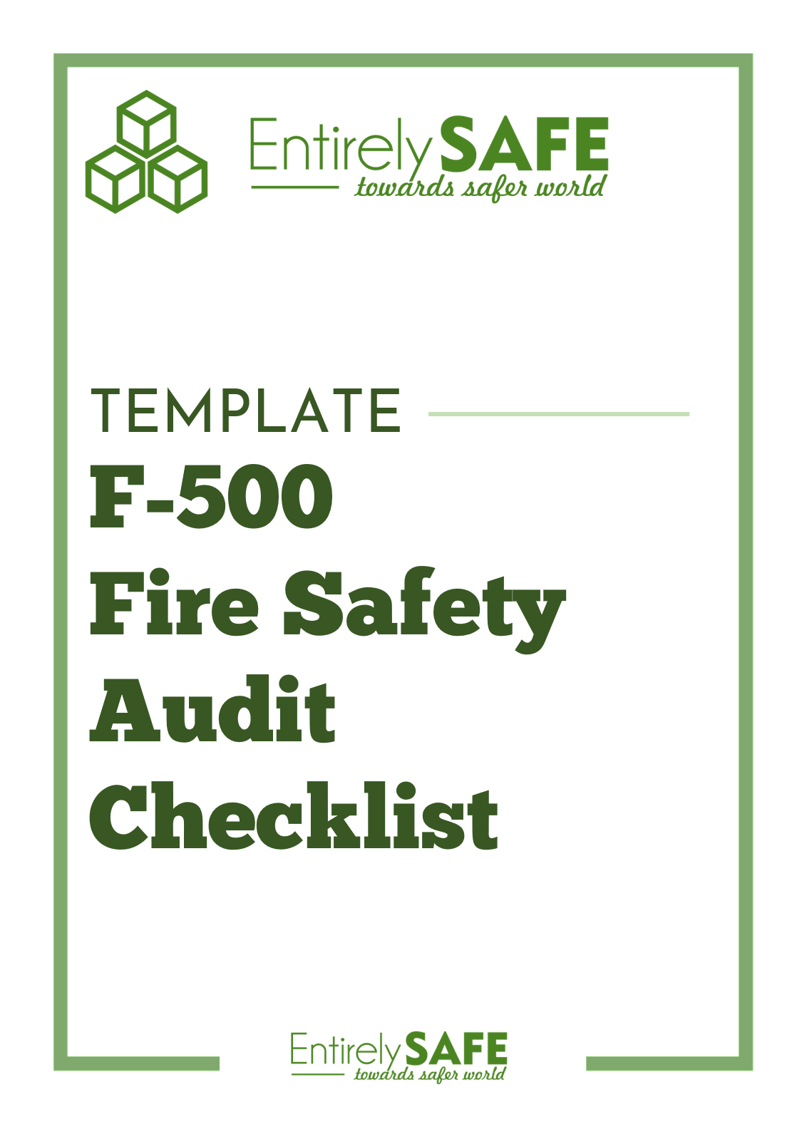 F-500-Fire-Safety-Audit-Checklist