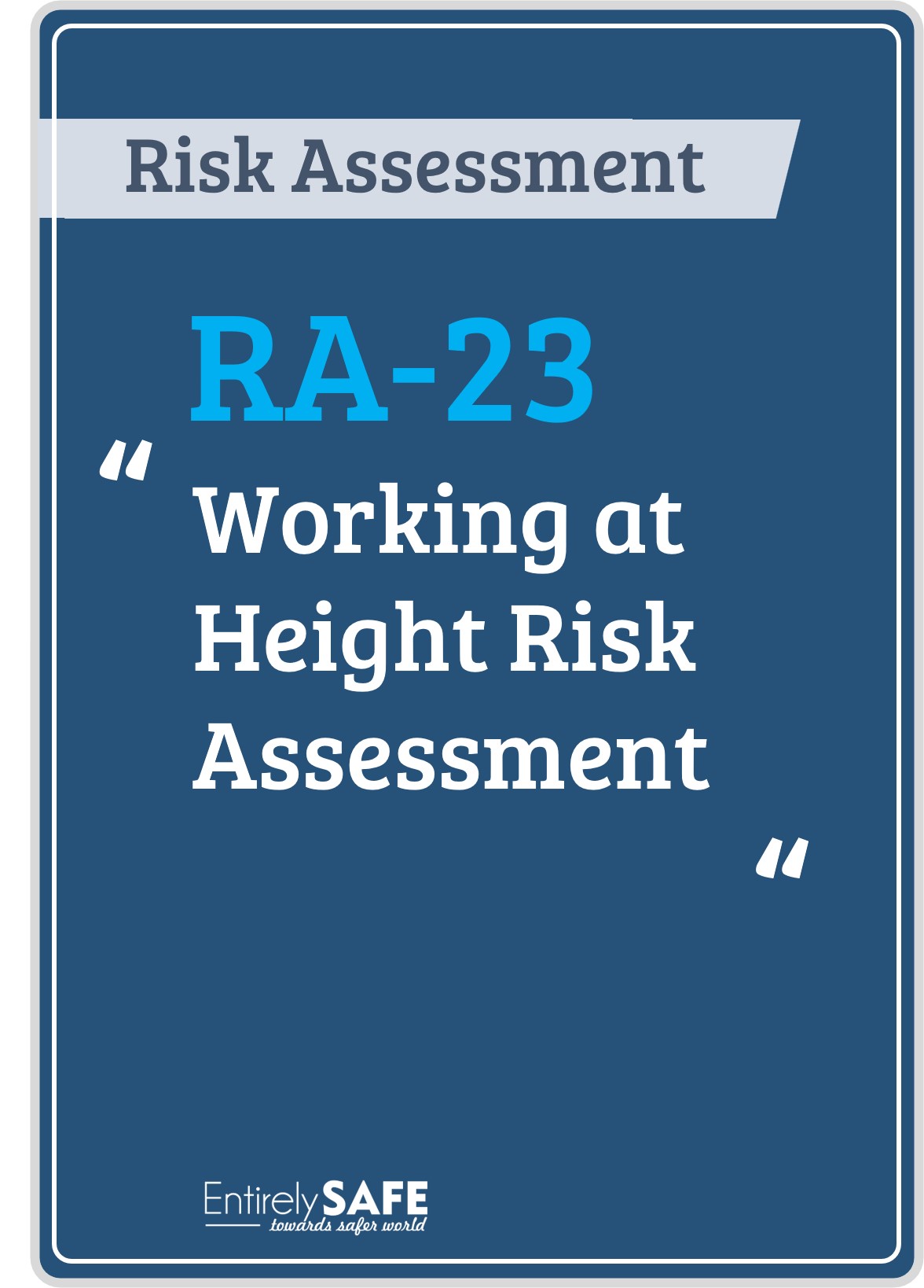RA-23 - Working at height-Risk-Assessment