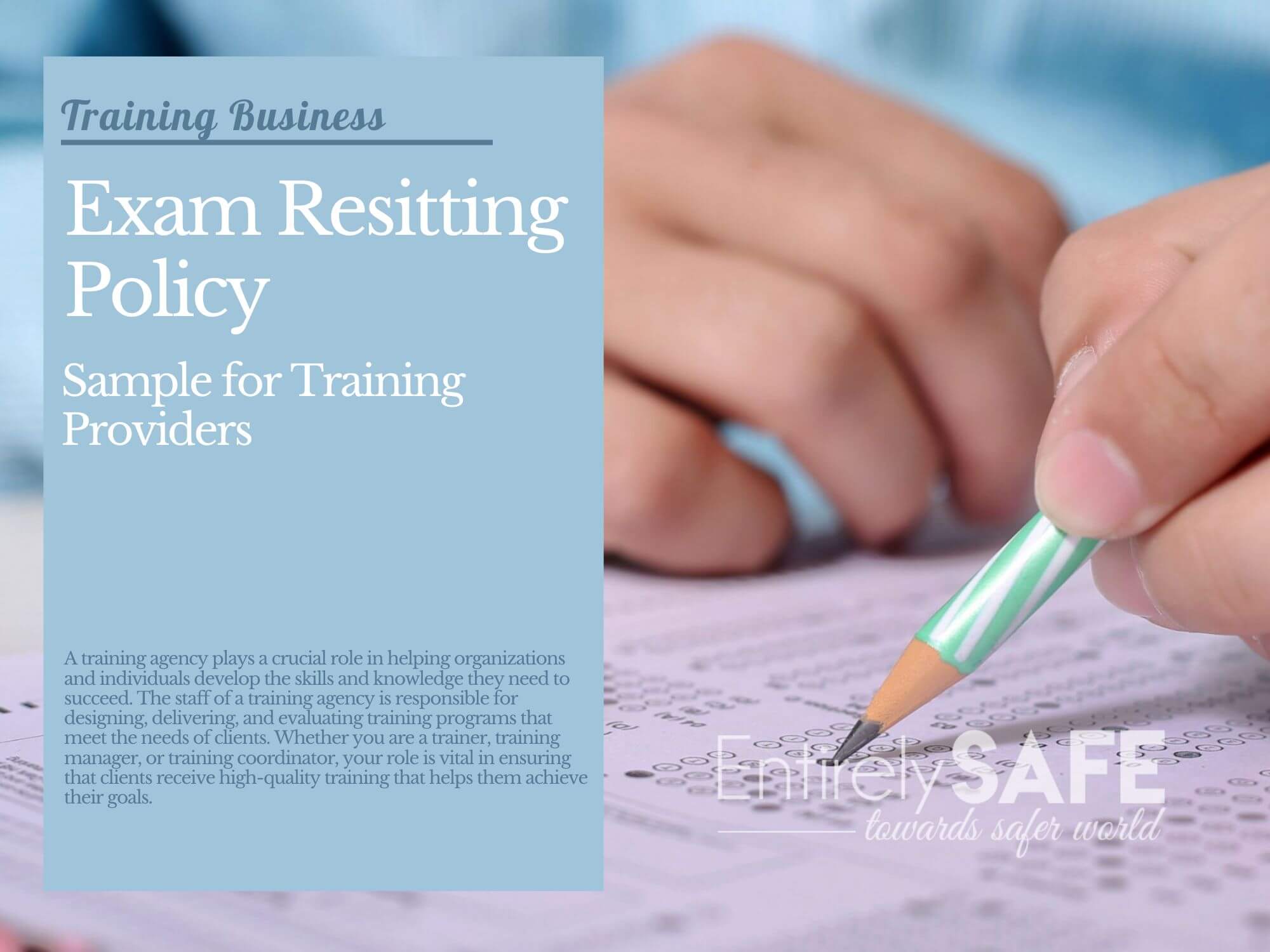 Sample Training Provider Exam Resitting Policy