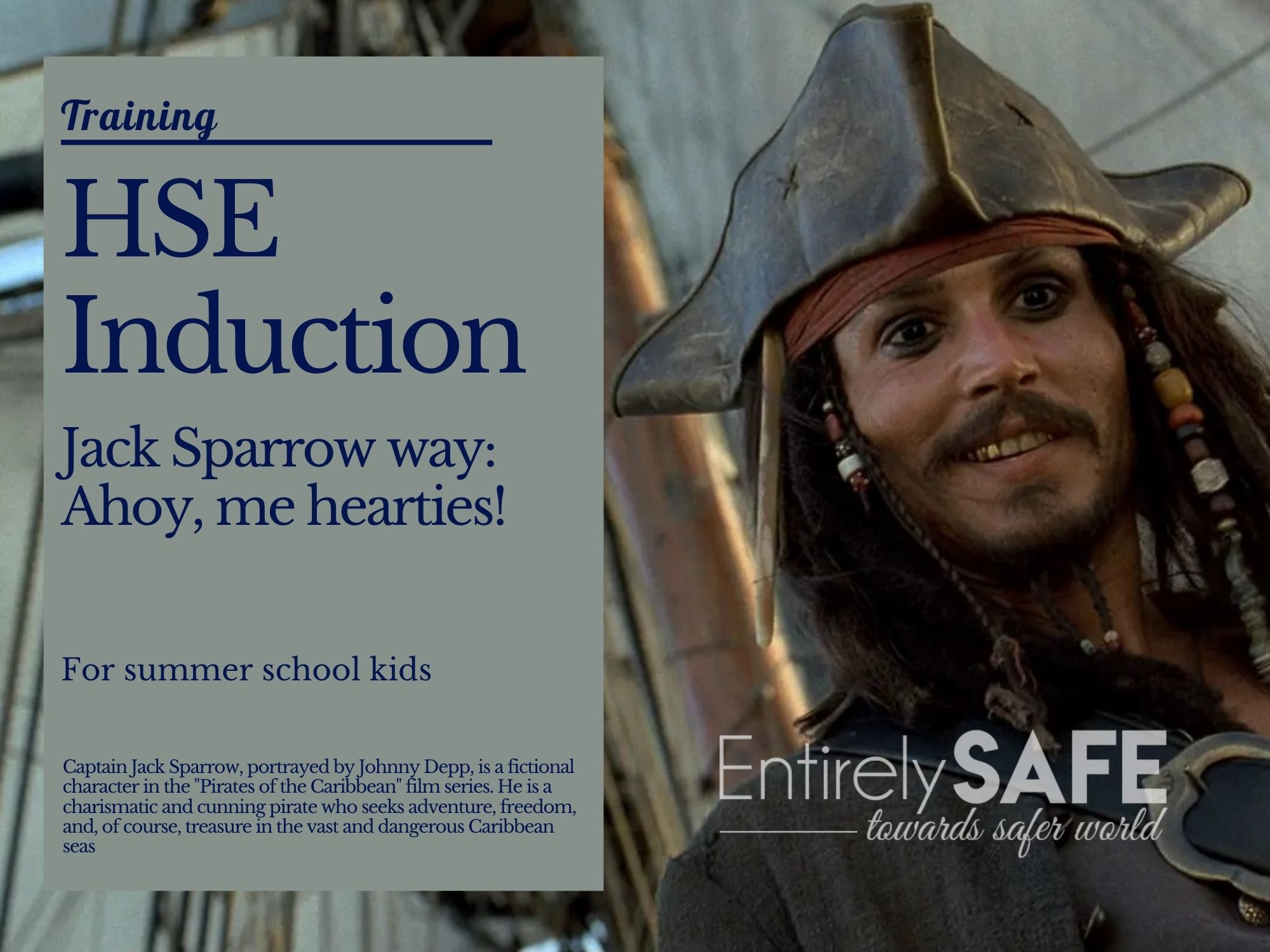 HSE Introduction Jack Sparrow way for Summer School Kids